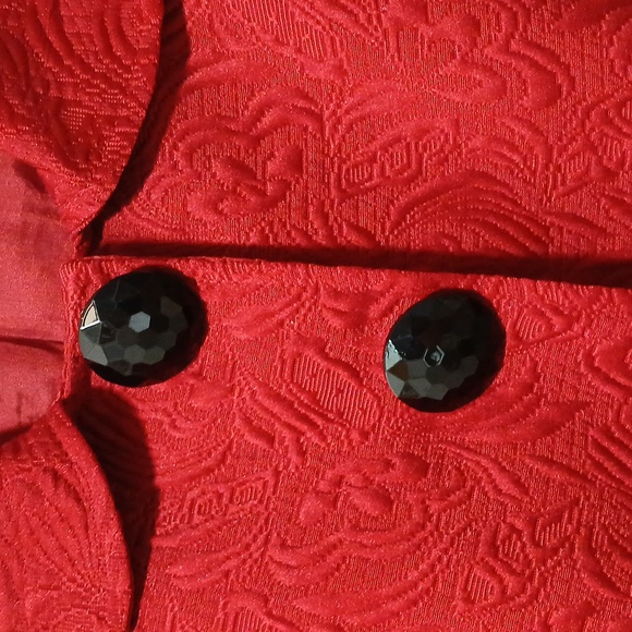 Red Women's Swing Jacket Size Large - Picture 4 of 6